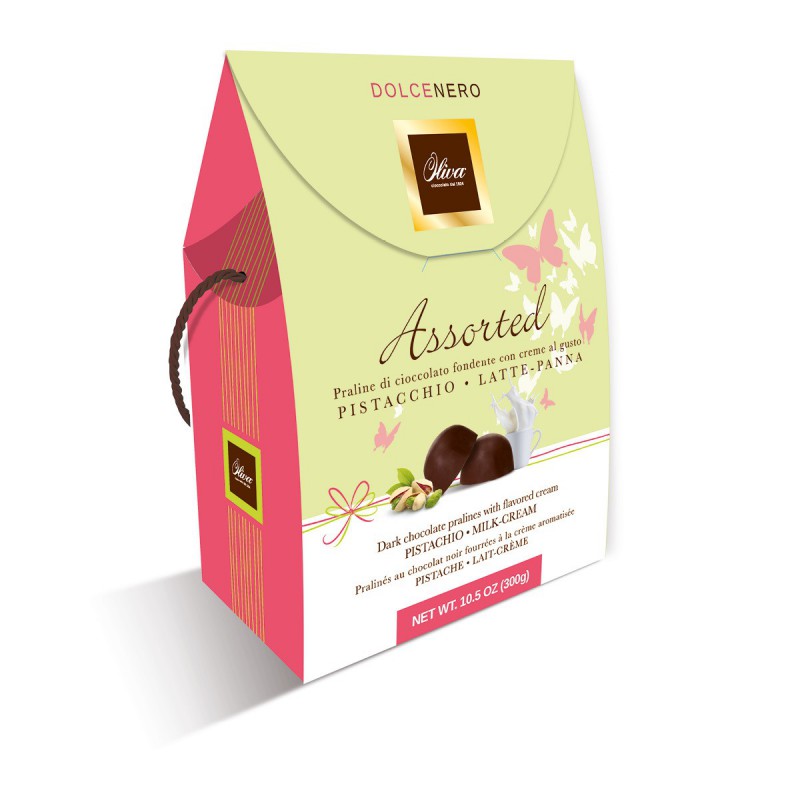 Scatola Lola Butterfly Dolcenero Mix - Oliva Cioccolato